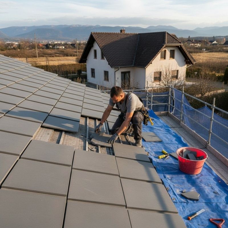 Tile Roof Replacement detail